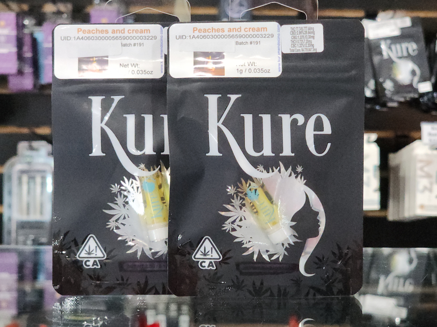 Kure Peaches and Cream 1g Cartridge