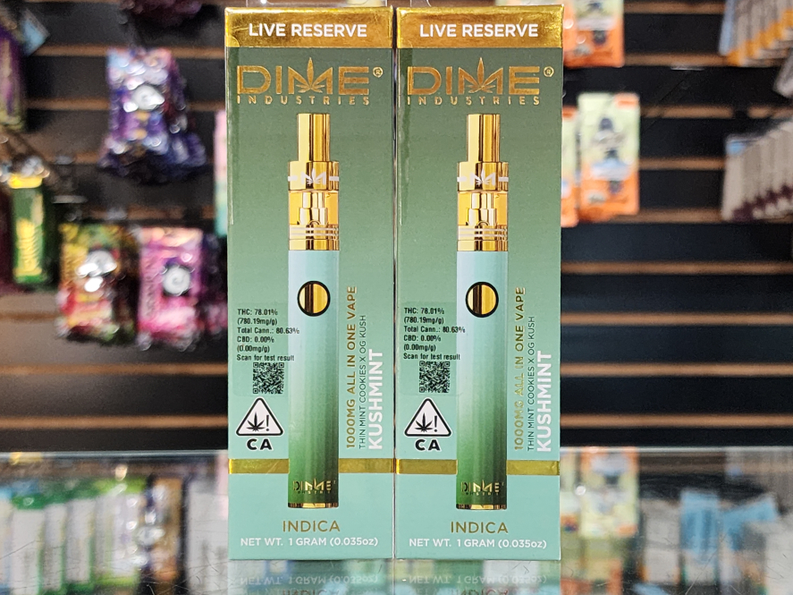 Dime Industries Kush Mints Live Reserve 1g All in One Cartridge