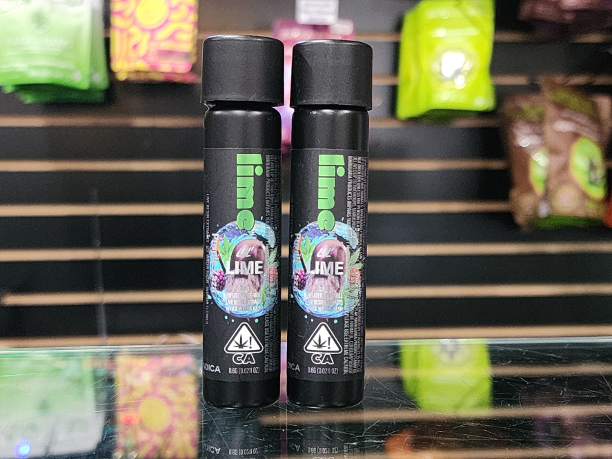 Lil Limes Purple ZaZa Diamond & Hash Infused .6g Mini Preroll