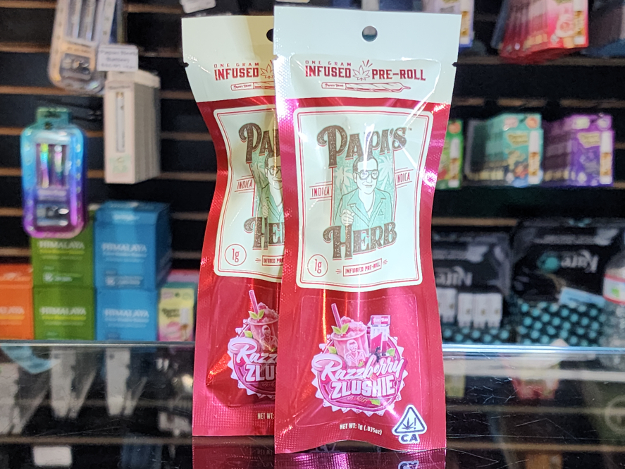 Papa's Herb Razzberry Zlushie 1g Infused Preroll