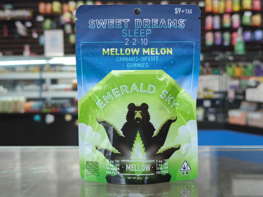 Emerald Sky Sweet Dreams Mellow Melon 5ct Gummies 2:2:10 THC/CBD/CBN