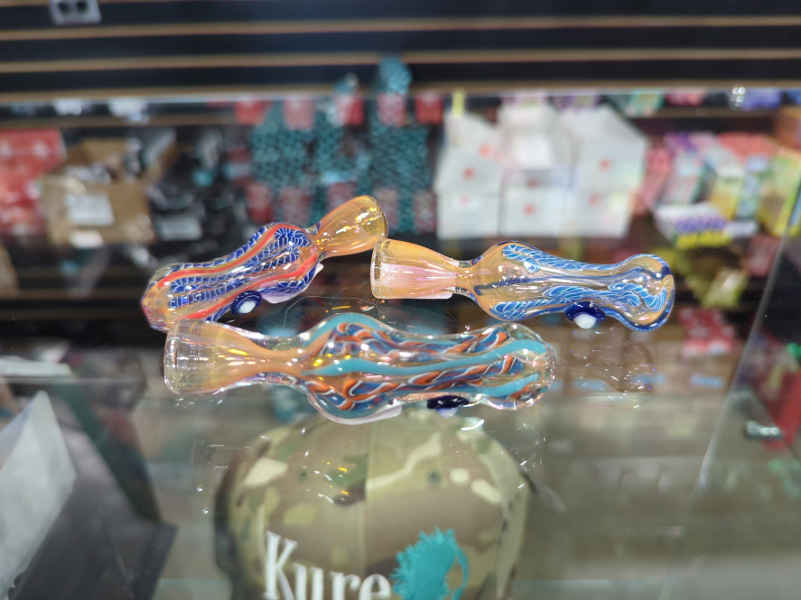 Gold Fumed Chillum 3in (381)