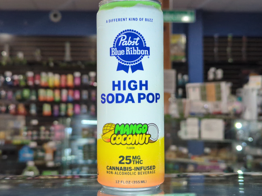 Pabst Blue Ribbon Mango Coconut 25mg High Soda