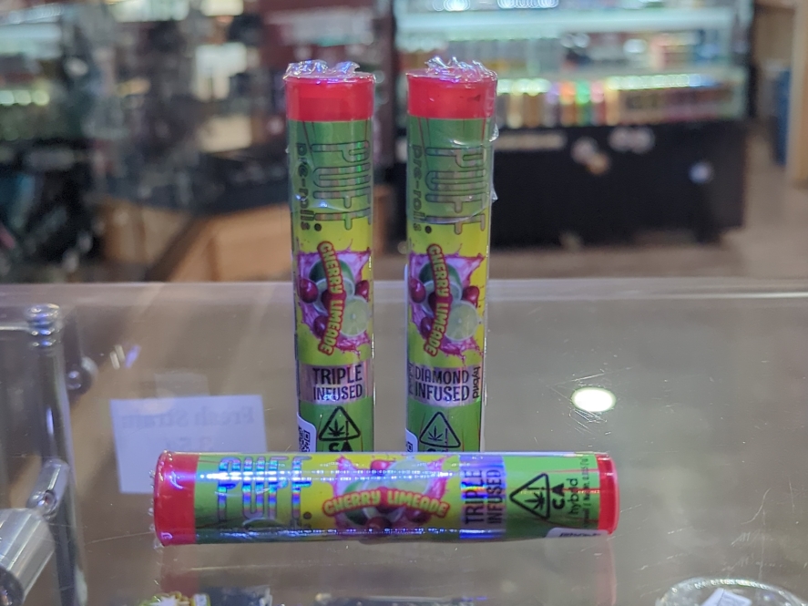 Puff Cherry Limeade 1g Diamond Infused Preroll