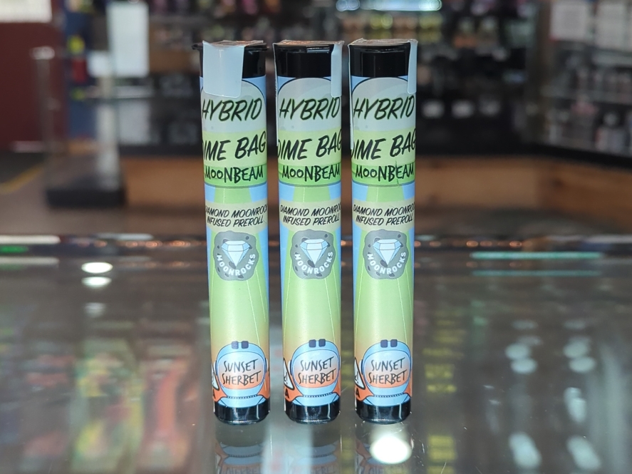 Dime Bag Moonbeams Sunset Sherbet 1g Infused Preroll