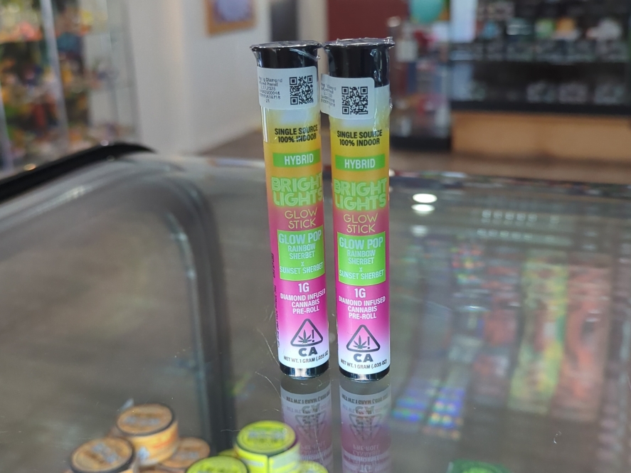 BRIGHT LIGHTS Glow Pop 1g Diamond Infused Preroll