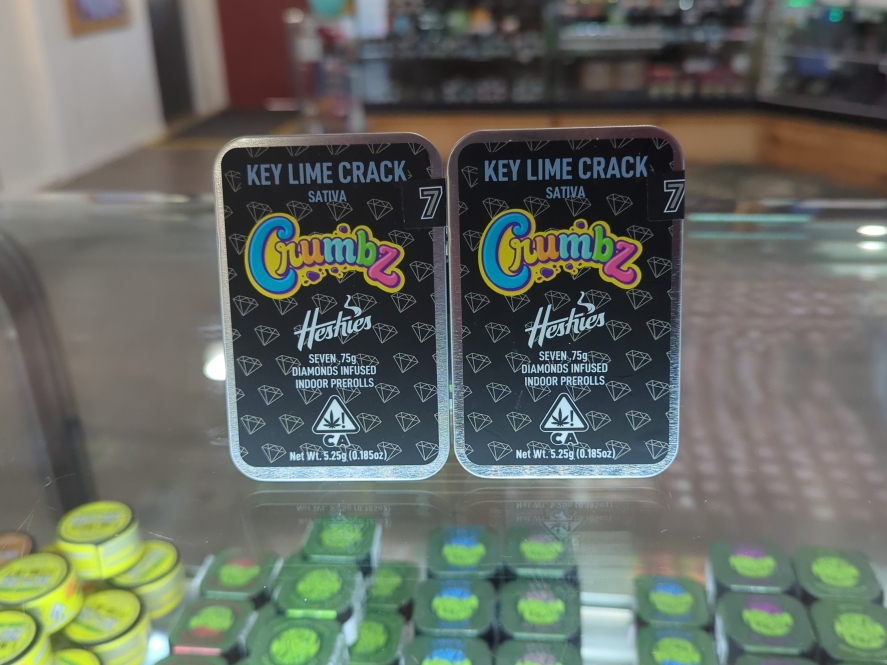 CRUMBZ Key Lime Crack 7Pk Diamond Infused Indoor Prerolls