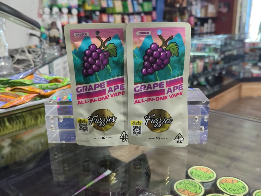 Fuzzies Grape Ape All In One 1g Cartridge