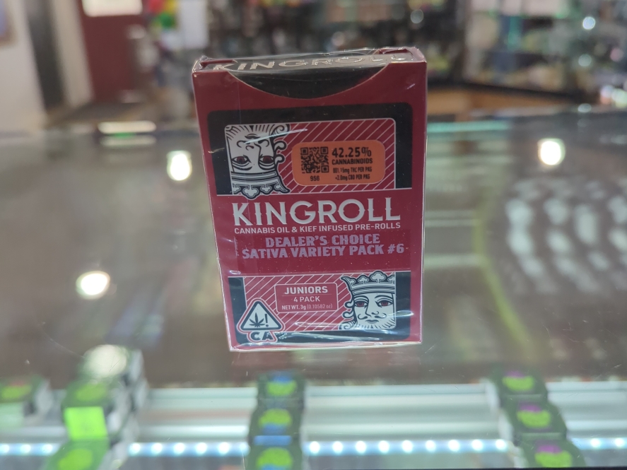 Kingroll Jr. Sativa Mix #6 Variety 4-Pk 0.75g Infused Preroll