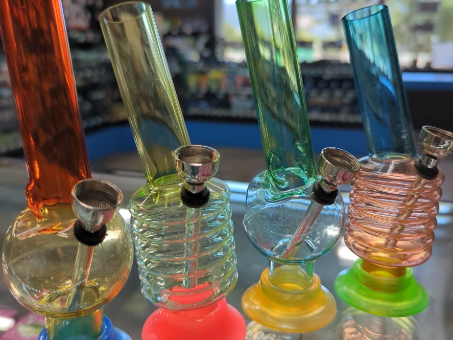 6" Multicolor Acrylic Water Pipe