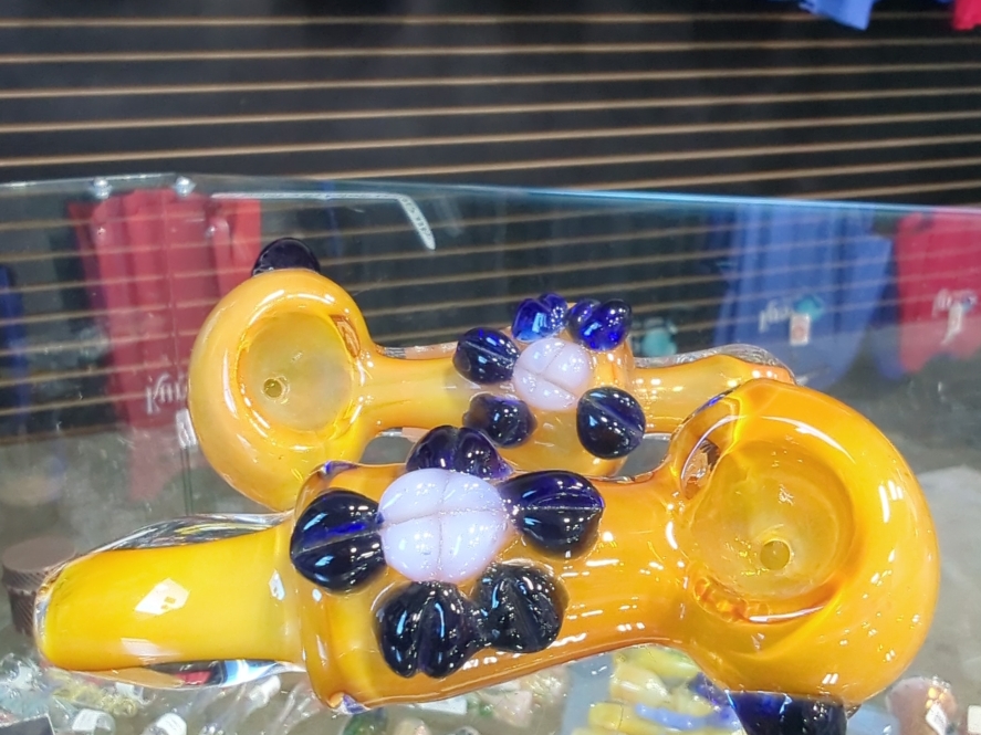 4" Gold Fumed Glass Pipe