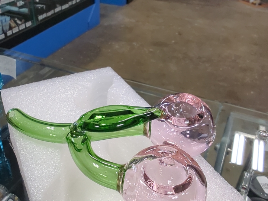 4.5" Goody Glass Lucky Cherry Hand Pipe