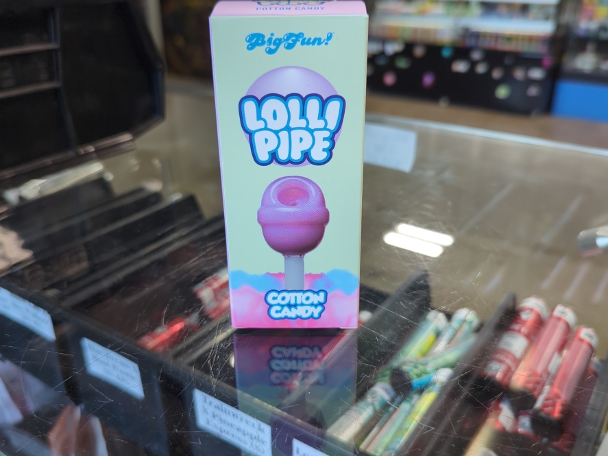 4.5" BigFun Glass Lollipipe Pink