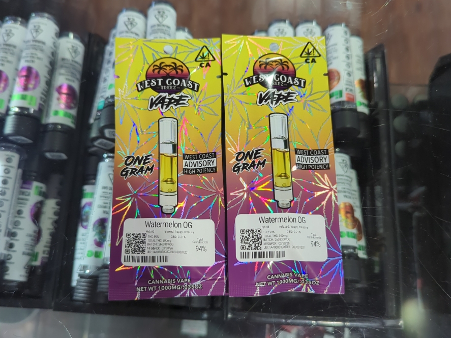 West Coast Treez Watermelon OG 1g Cartridge