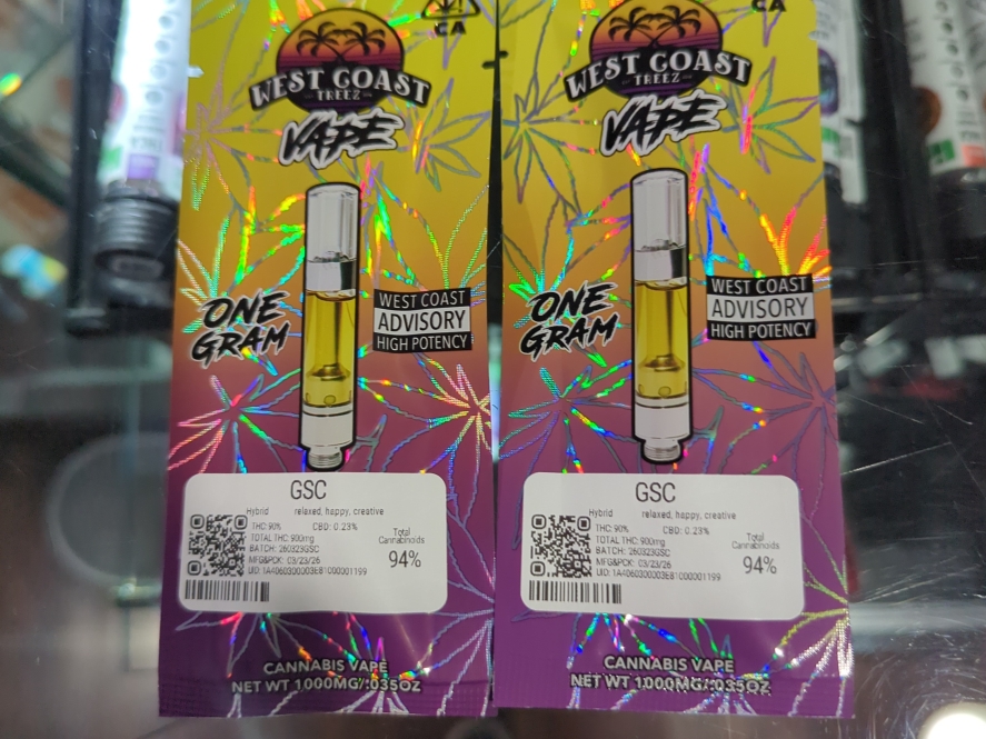 West Coast Treez GSC 1g Cartridge