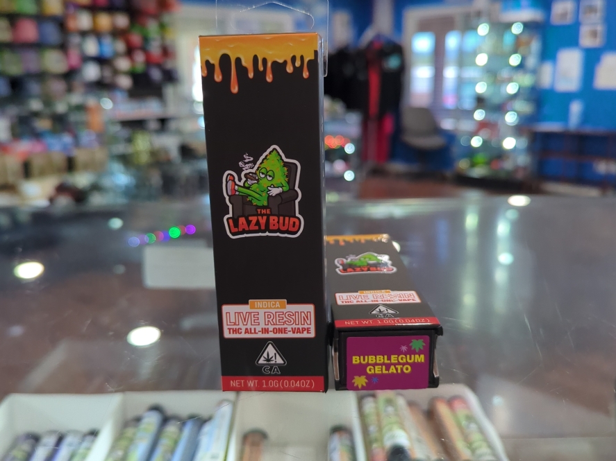 The Lazy Bud Bubblegum Gelato 1g Live Resin All-In-One