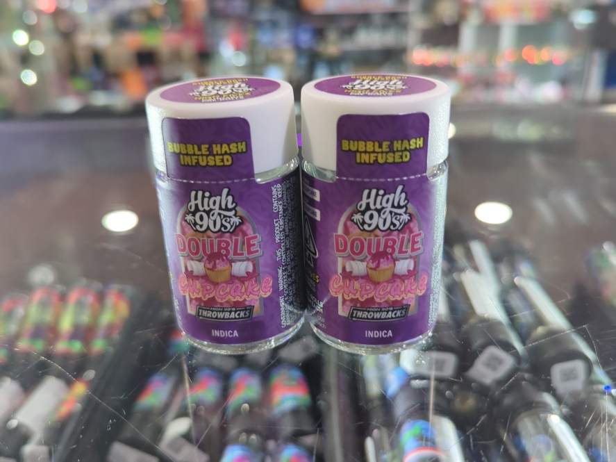 High90's Double Cupcake 2.5g Bubble Hash Infused 5-pk Preroll