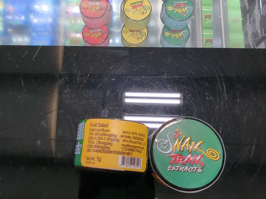 Snail Trail Cold Cure Rosin Fruit Salad 1g Concentrate