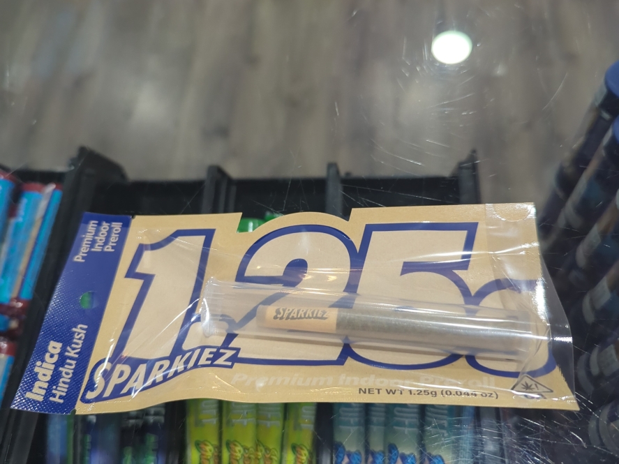 Sparkiez 1.25g Hindu Kush Indica Preroll