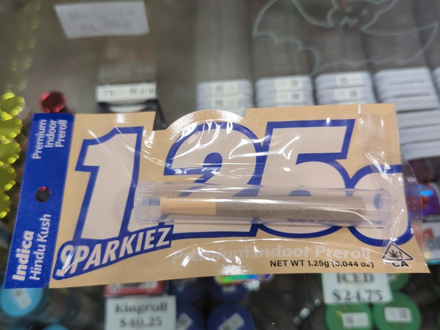 Sparkiez 1.25g Hindu Kush Indica Preroll