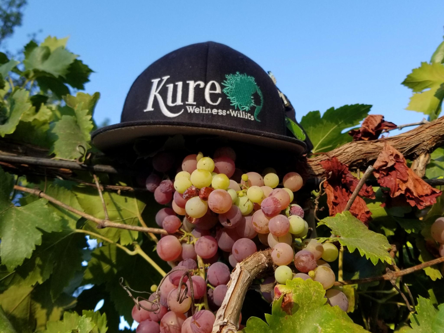 Kure Black FlexFit Hat S/M Apparel
