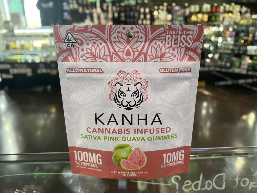 Kanha Pink Guava Gummies 100mg THC