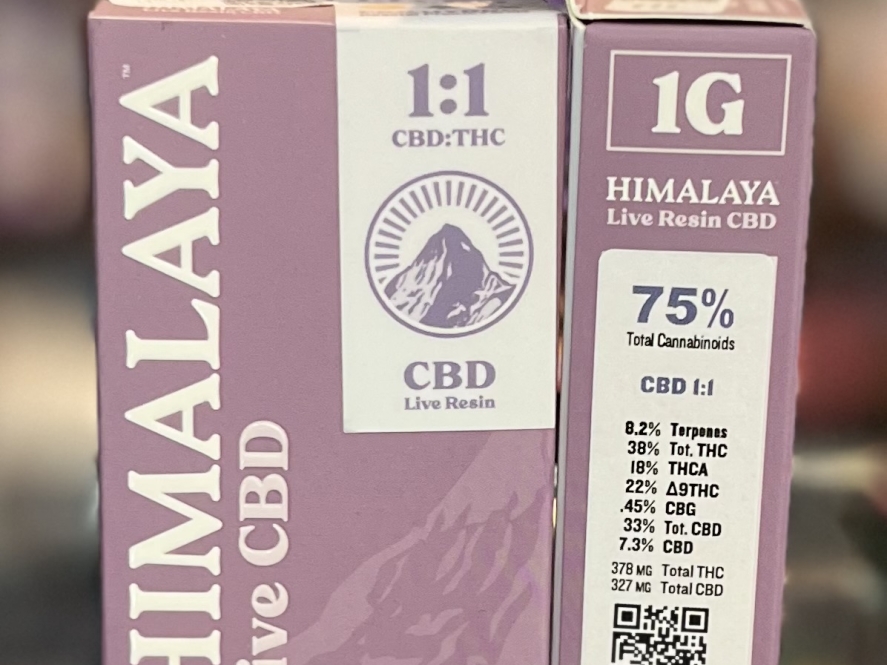 Himalaya CBD 1:1 Live Resin Sauce 1g Cartridge