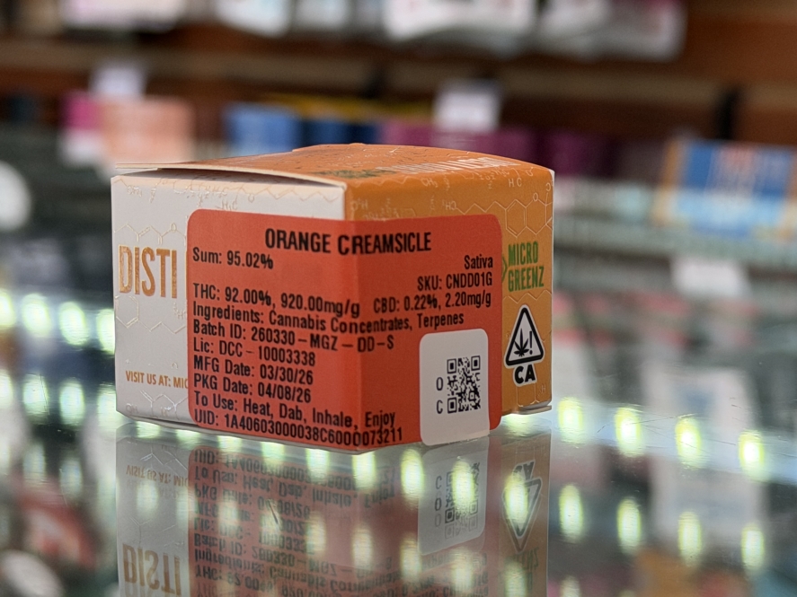 Micro Greenz Disti Dabs Orange Creamsicle 1g Concentrate
