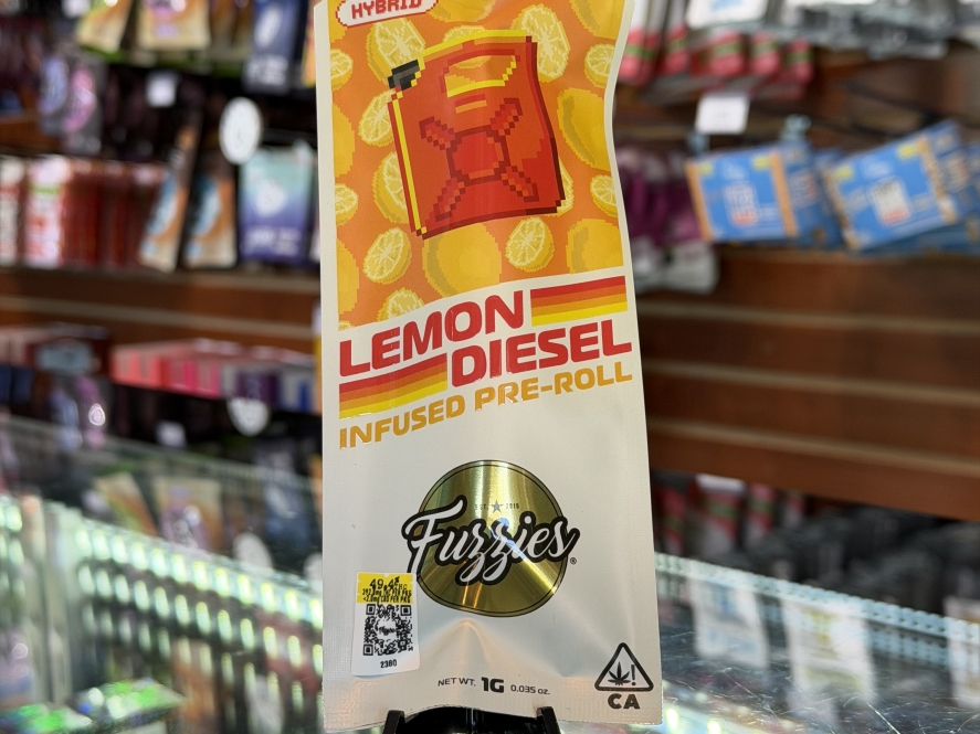 Fuzzies Lemon Diesel 1g Infused Preroll
