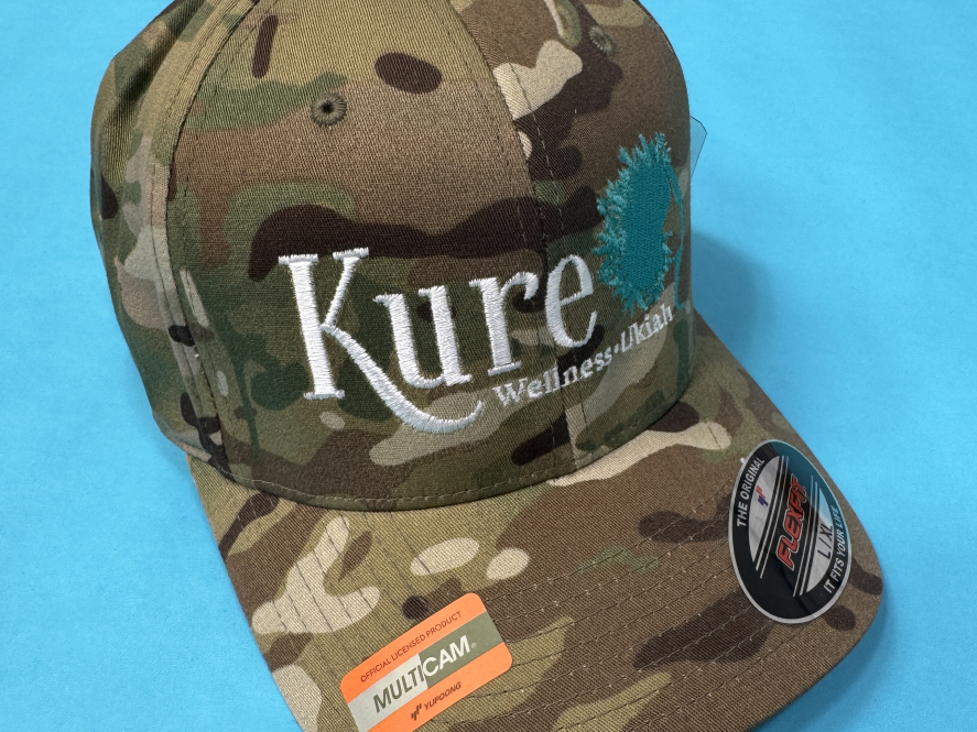 Kure Multi Camo FlexFit Hat L/XL Apparel