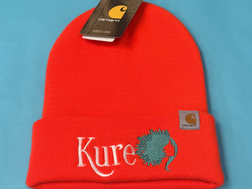 Kure Bright Orange Carhartt Beanie Apparel