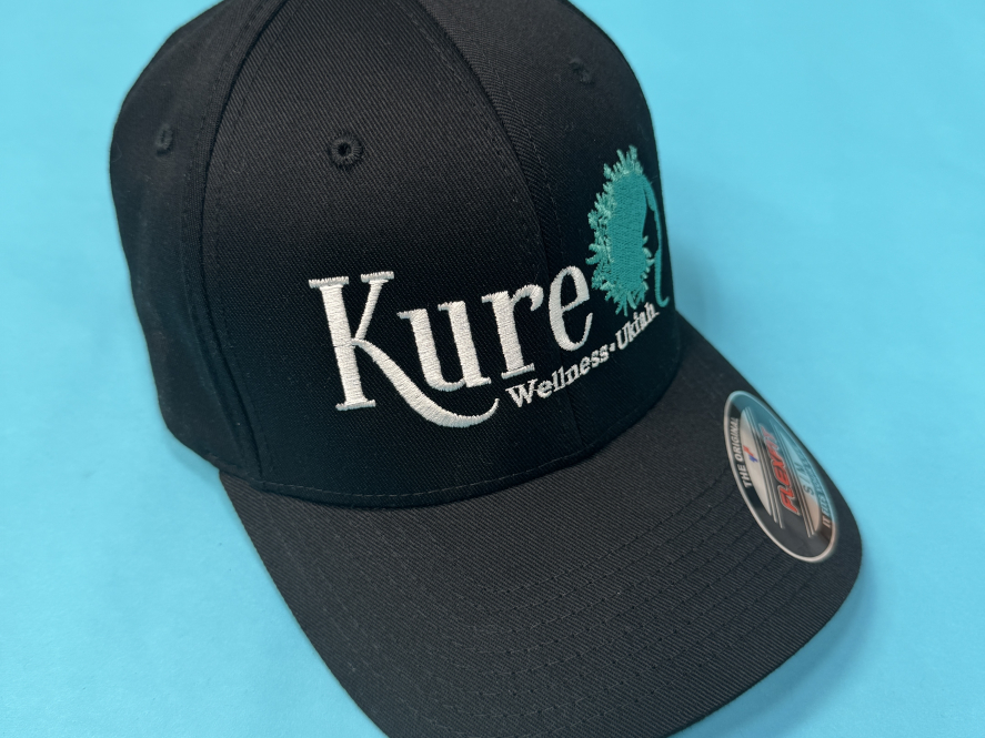 Kure Black FlexFit Hat S/M Apparel