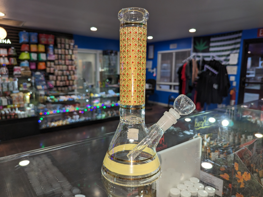 Beaker Color Design Neck 10in