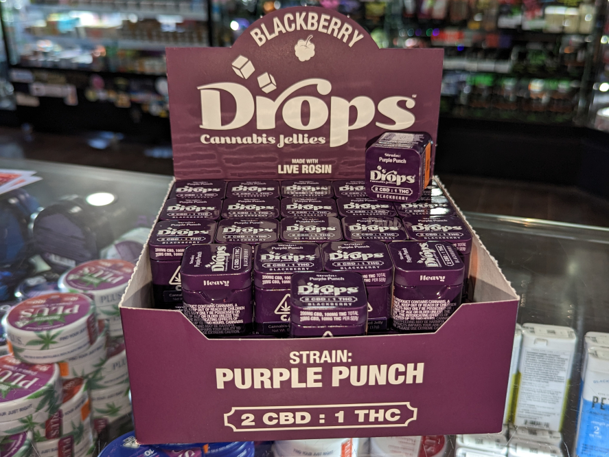 Drops CBD 2:1 Purple Punch Blackberry 2pc Gummies
