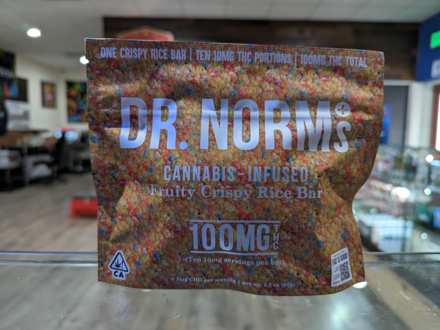 Dr. Norm's 100mg Fruity Rice Krispy Treat
