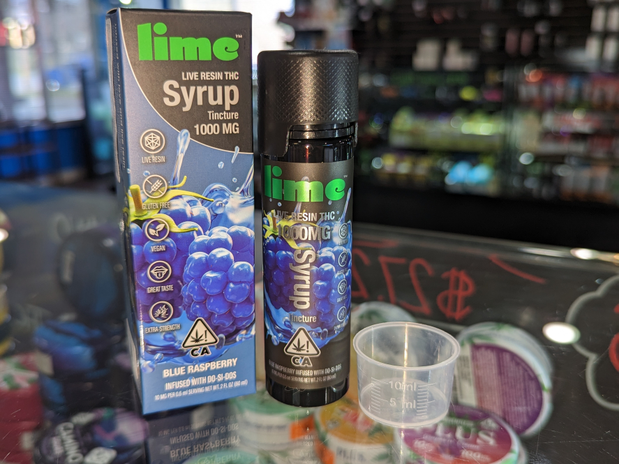 Lime Blue Raspberry Live Resin Syrup 1000mg Tincture