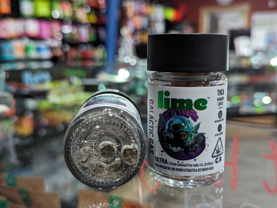 Lil Limes Galactic Gas 3g 5-Pack THCa Ultra Infused Preroll