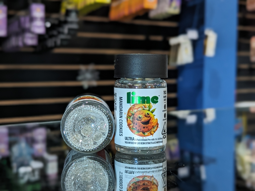 Lil Limes Mandarin Cookies 3g 5-Pack THCa Ultra Infused Preroll