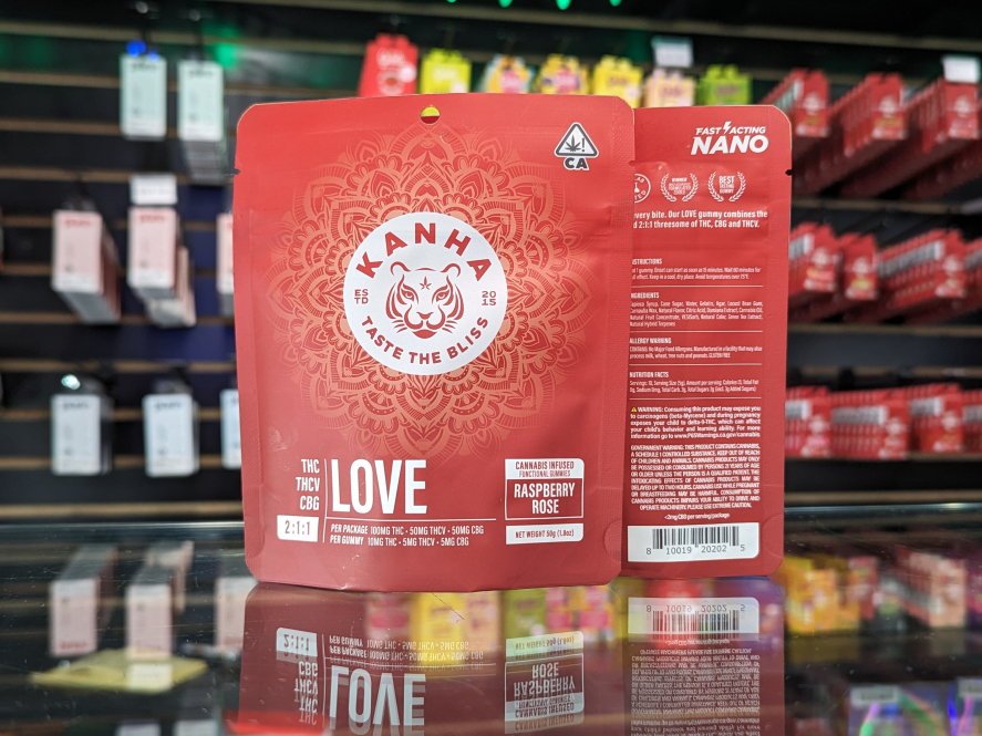 Kanha Nano Love 2:1:1 THC/THCv/CBG 100mg Gummies