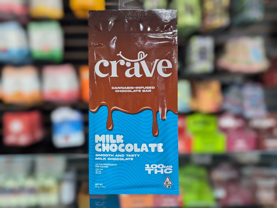 Crave Milk Chocolate Bar 100mg
