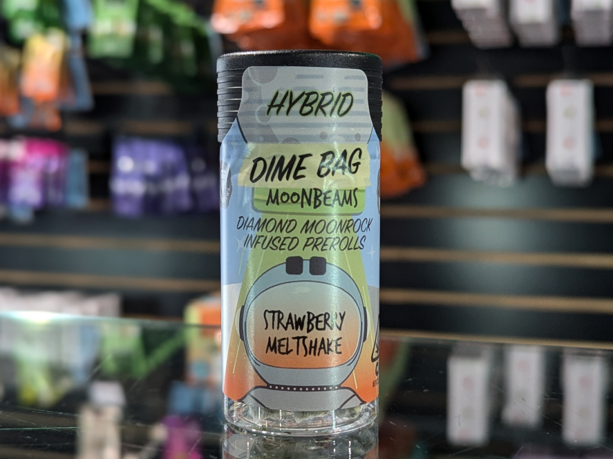 Dime Bag Moonbeams Strawberry Meltshake 2.5g Infused Preroll 5pk