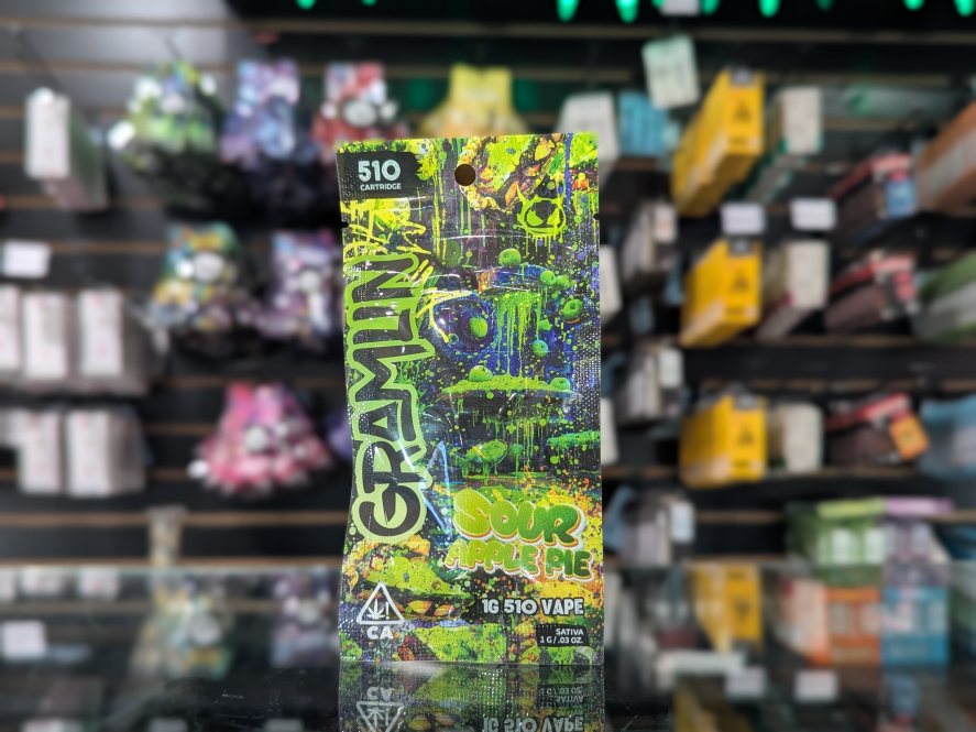 Gramlin Sour Apple Pie 1g All In One Cartridge