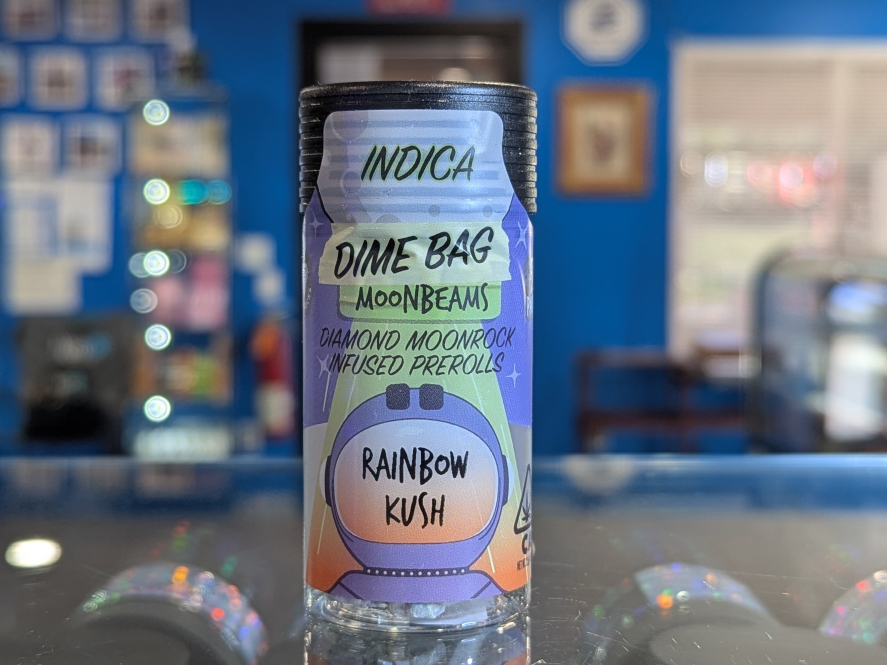Dime Bag Rainbow Kush Moonbeams 2.5g Infused Preroll 5pk