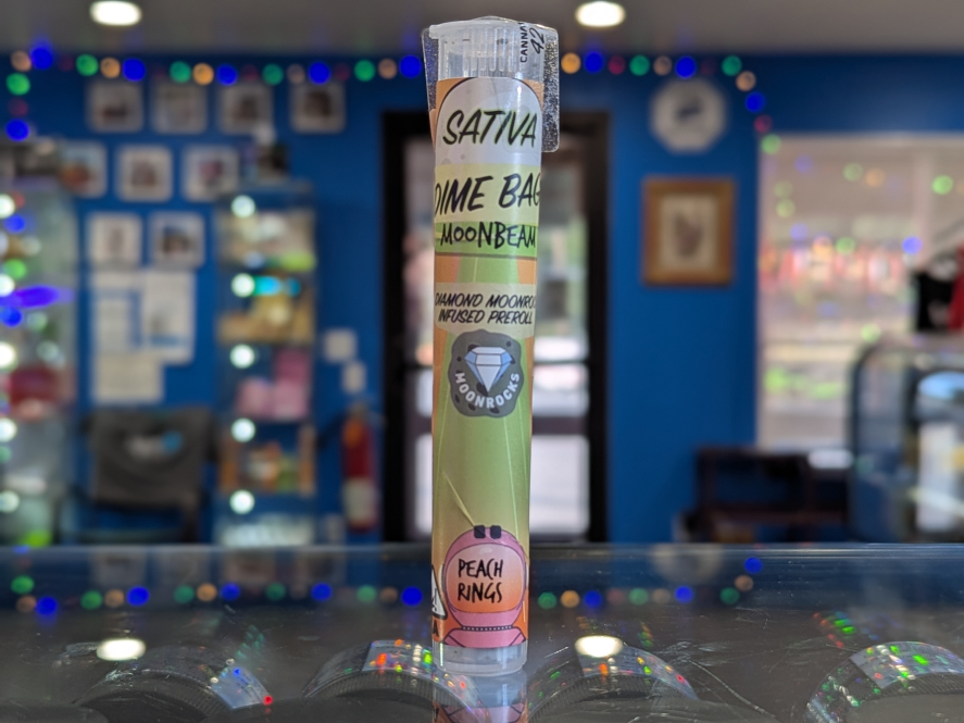 Dime Bag Moonbeams Peach Rings 1g Infused Preroll