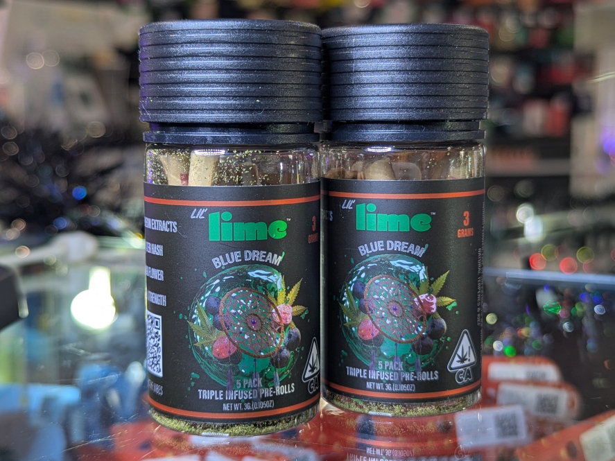 Lil Lime Blue Dream .6g Infused Preroll 5pk