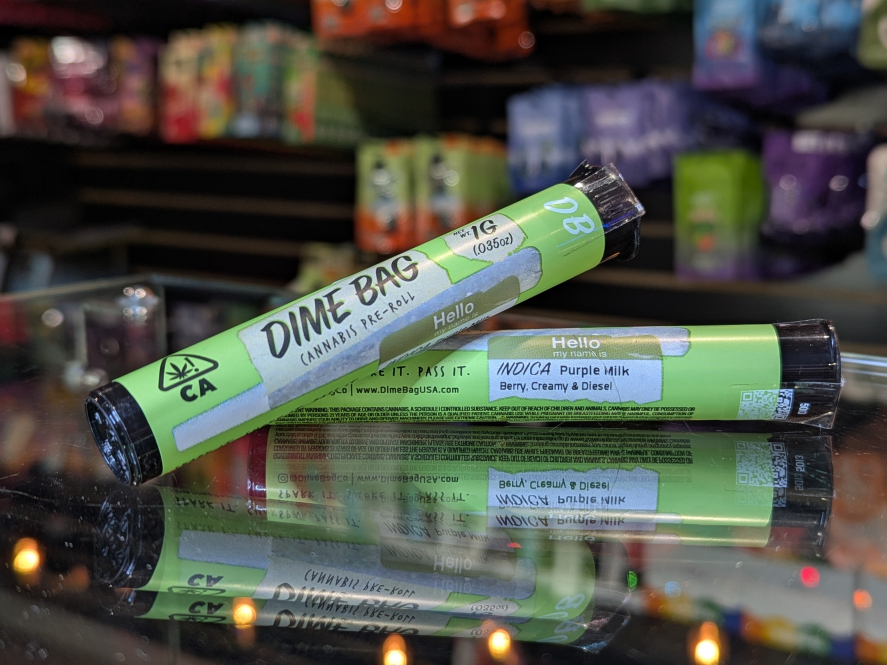 Dime Bag Purple Milk 1g Preroll