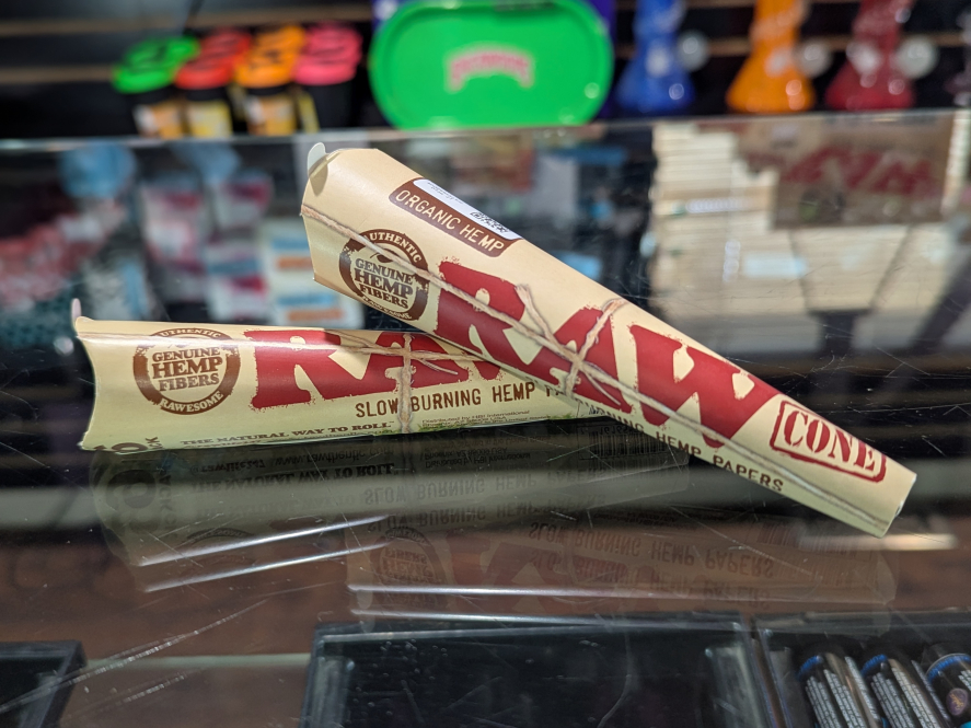 Raw Organic Hemp 3-pk 1 1/4 sized Cone's