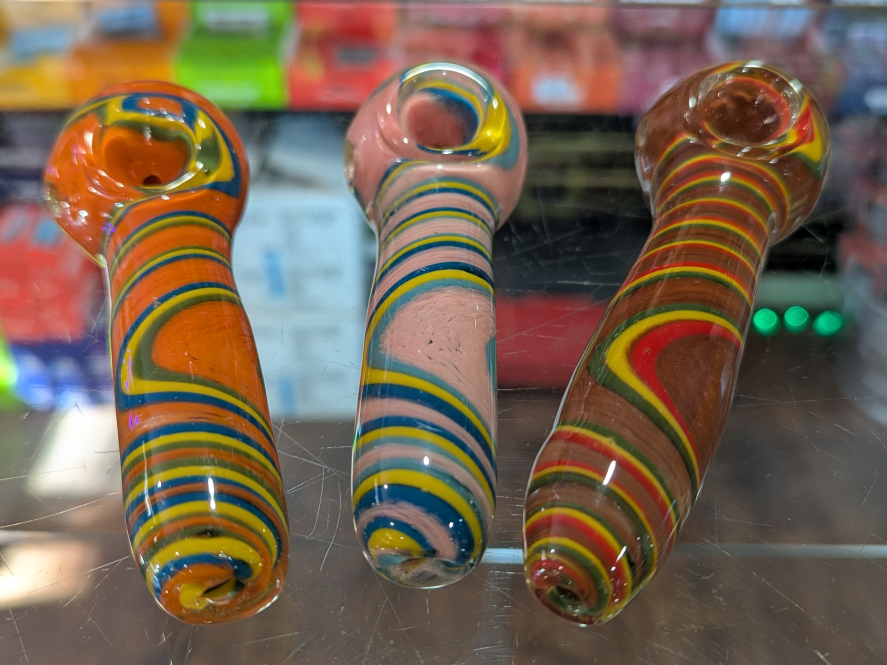 5"  Color Design Heavy Duty Glass Pipe (61296)