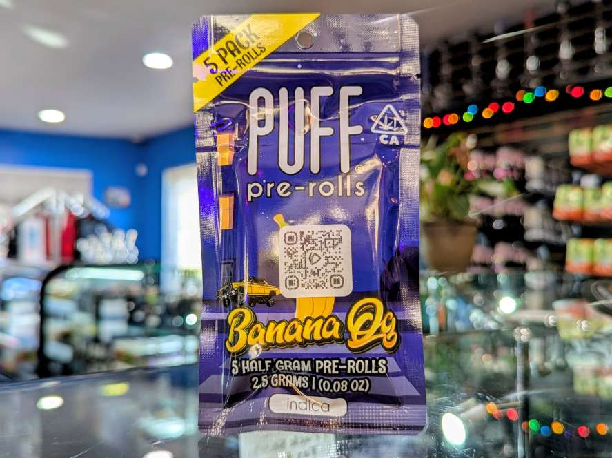 Puff Banana OG 2.5g 5 pack Preroll