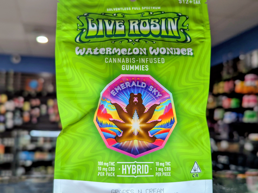 Emerald Sky Watermelon Wonder Live Rosin 100mg Edibles